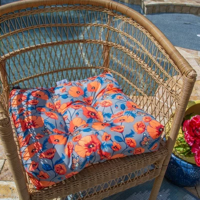 2pk Frida Kahlo Patio Seat Cushions - Classic Accessories 3 2pk Frida Kahlo Patio Seat Cushions - Classic Accessories - Image 3