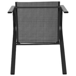 Emma And Oliver 4 Pack Outdoor Stack Chair With Flex Comfort Material - Patio Stack Chair -Outdoor Garden GUEST c04e5e76 c40d 4eac bf23 ceb1f4560f19