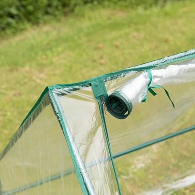 Gardenised Green Outdoor Waterproof Portable Plant Greenhouse With 2 Clear Zippered Windows 5 Gardenised Green Outdoor Waterproof Portable Plant Greenhouse With 2 Clear Zippered Windows - Image 5