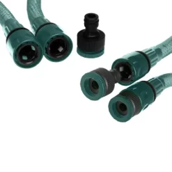 Livero 1181" Garden Hose Expandable For All Taps With 8 Functions Nozzle - Dark Green -Outdoor Garden GUEST c128c243 6b25 4614 b617 4c370a5aabb5
