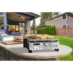 Portable DGL260SNP-D BTU Liquid Propane Gas Griddle - Stainless Steel -Outdoor Garden GUEST c192421d 4f6a 409e b212 3a31151f4083
