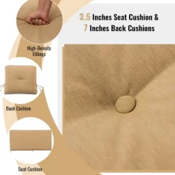 Tangkula 2-Person Outdoor Patio Glider Bench Swing Seat Bench W/ Seat & Back Cushions 16 Tangkula 2-Person Outdoor Patio Glider Bench Swing Seat Bench W/ Seat & Back Cushions -Outdoor Garden GUEST c1c5b32d 1d33 4d2d bec4 73d0445df18d