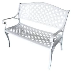 Modern Aluminum Patio Bench - Oakland Living -Outdoor Garden GUEST c2fcd0e4 2a24 460b a6e0 666f81525e73