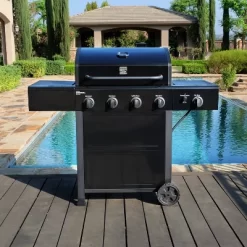 Kenmore 4-Burner Open Cart Grill With Side Burner -Outdoor Garden GUEST c333ad5f fbf6 4517 a423 9a3ada8b4bb0