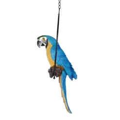 Design Toscano Polly In Paradise Parrot On Ring Perch: Medium -Outdoor Garden GUEST c66c256b dd25 47ce 8617 2767a38d8a20