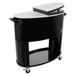 80qt Sporty Oval Rolling Patio Cooler - Permasteel -Outdoor Garden GUEST c6b6cf69 c8fc 42f7 80f3 8147980997e4
