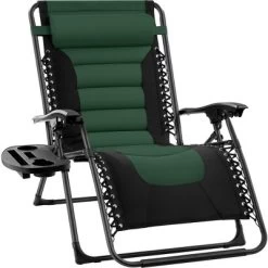 Best Choice Products Oversized Padded Zero Gravity Chair, Folding Outdoor Patio Recliner W/ Headrest, Side Tray -Outdoor Garden GUEST c8579815 b151 493b bfcd 8283381271c2