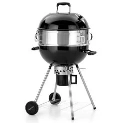 Captiva Designs E02GR013 22" Kettle Charcoal Grill With Pizza Ring And Pizza Stone - Black 11 Captiva Designs E02GR013 22" Kettle Charcoal Grill With Pizza Ring And Pizza Stone - Black -Outdoor Garden GUEST ca367df2 c16b 4a06 b03f 074ef6b66e48