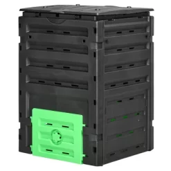 Outsunny 120 Gallon Compost Bin, Large Composter With 80 Vents And 2 Sliding Doors, Lightweight & Sturdy 9 Outsunny 120 Gallon Compost Bin, Large Composter With 80 Vents And 2 Sliding Doors, Lightweight & Sturdy -Outdoor Garden GUEST caf2b097 5b92 49ce 9b6e 6ba3f3ff95e1
