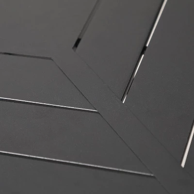 7pc Outdoor Dining Set With 6 Chairs With Seat & Back Cushions & Metal Rectangle Table With Umbrella Hole - Captiva Designs 14 7pc Outdoor Dining Set With 6 Chairs With Seat & Back Cushions & Metal Rectangle Table With Umbrella Hole - Captiva Designs - Image 14