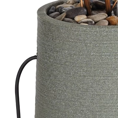 John Timberland Leonisis Rustic Cascading Leaves Outdoor Floor Water Fountain 38 1/2" For Yard Garden Patio Home Deck Lawn Porch House 5 John Timberland Leonisis Rustic Cascading Leaves Outdoor Floor Water Fountain 38 1/2" For Yard Garden Patio Home Deck Lawn Porch House - Image 5