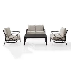 4pc Kaplan Outdoor Seating Set - Crosley