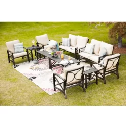 10pc Loveseat Patio Seating Set - Patio Festival -Outdoor Garden GUEST cfbc8651 956a 4b07 a403 fa2e490664d5