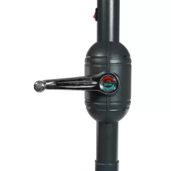 Sunnydaze Decor Sunnydaze Outdoor Aluminum Patio Umbrella With Solar LED Lights, Tilt, And Crank - 9' -Outdoor Garden GUEST cfe12d97 3fb8 40f0 80d3 a6b46f69b790