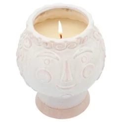 Sagebrook Home 6" Wide Grandparent Face Round Ceramic Planter Pot -Outdoor Garden GUEST d2538396 b156 4799 a2bd 9252847ebb29