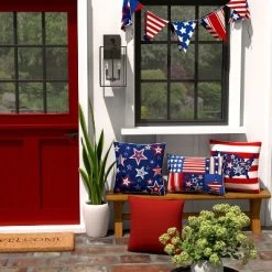 12"x18" Outdoor/Indoor Patriotic Truck Lumbar Throw Pillow Red - Pillow Perfect 9 12"x18" Outdoor/Indoor Patriotic Truck Lumbar Throw Pillow Red - Pillow Perfect -Outdoor Garden GUEST d25d10d2 233f 43d5 8227 d89c38767f18