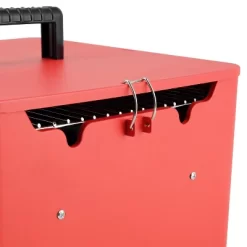 Permasteel Square Portable Charcoal Grill PG-40C10-RD - Red -Outdoor Garden GUEST d2a8da84 280f 49a5 bf48 0357141a3ef3