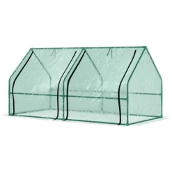 Outsunny 6' X 3' X 3' Mini Greenhouse Portable Hot House With Large Zipper Doors & Water/UV PE Cover For Outdoor And Garden, Green 7 Outsunny 6' X 3' X 3' Mini Greenhouse Portable Hot House With Large Zipper Doors & Water/UV PE Cover For Outdoor And Garden, Green -Outdoor Garden GUEST d2b5104a 8ccb 46b3 89a4 ee65087c6a12