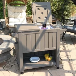 Sunnydaze Decor Sunnydaze Rolling Patio Serving Cart With Prep Table, Cooler And Storage 22 Sunnydaze Decor Sunnydaze Rolling Patio Serving Cart With Prep Table, Cooler And Storage -Outdoor Garden GUEST d34b7830 f810 4d66 99ba c8c25ec35c41