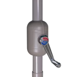 Northlight 10' X 6.5' Outdoor Patio Market Umbrella With Hand Crank - Blue -Outdoor Garden GUEST d361d1d9 e67f 4b2b a7c6 2b46bb8ff705