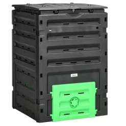 Outsunny 120 Gallon Compost Bin, Large Composter With 80 Vents And 2 Sliding Doors, Lightweight & Sturdy 12 Outsunny 120 Gallon Compost Bin, Large Composter With 80 Vents And 2 Sliding Doors, Lightweight & Sturdy -Outdoor Garden GUEST d546bf3f 8c44 4bb7 be0e e3984989e3ac