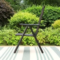 2pk Outdoor Wicker Dining Chairs With Aluminum Frame - Captiva Designs 12 2pk Outdoor Wicker Dining Chairs With Aluminum Frame - Captiva Designs -Outdoor Garden GUEST d5afb312 28e9 42cb a85f bbf7133f2248