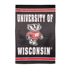 Evergreen Embossed Suede Flag, House Size, University Of Wisconsin-Madison -Outdoor Garden GUEST d97e0090 c1fa 4768 9740 1a266ea5b23d