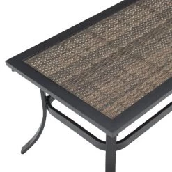 2pc Dahlia Outdoor Steel Conversation Set Taupe/Matte Black - Crosley -Outdoor Garden GUEST daa2ae62 b6db 4c15 889a 8e2d90b5e841