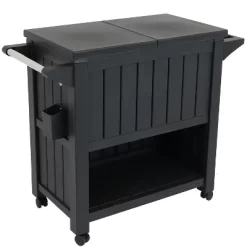 Sunnydaze Decor Sunnydaze Rolling Patio Serving Cart With Prep Table, Cooler And Storage 25 Sunnydaze Decor Sunnydaze Rolling Patio Serving Cart With Prep Table, Cooler And Storage -Outdoor Garden GUEST dbef2bbc 390d 4049 836b af03df2b60f2