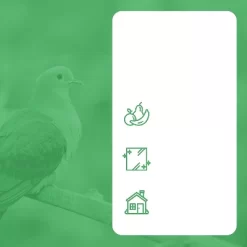 BIRD BLINDER 4" Steel Bird Spikes For Pigeons And Other Small Birds, Silver Set Of 15