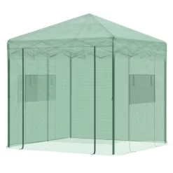 OutsunnyPortable Pop-up Walk-in Greenhouse With Roll-up Door -Outdoor Garden GUEST de35caa5 7e8e 448f 975f 6f81ac105d0a