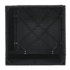 7pc Wicker Patio Seating Set With Cushions & Striped Pillows - Gray - GODEER -Outdoor Garden GUEST df03f5c9 27fa 47bc b964 c417e09fdf9c