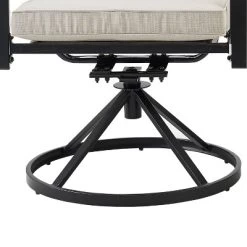 5pc Kaplan Outdoor Steel Round Dining Set With Swivel Chairs Oatmeal/Bronze - Crosley -Outdoor Garden GUEST df3d0668 3f19 468e af7d 0fb9303b3815