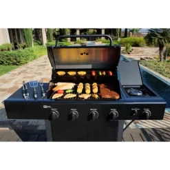 Kenmore 4-Burner Open Cart Grill With Side Burner -Outdoor Garden GUEST df85e767 af7f 464d bbe3 25f06e47bee9