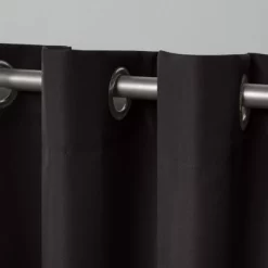 Set Of 2 Indoor/Outdoor Solid Cabana Grommet Top Curtain Panels - Exclusive Home -Outdoor Garden GUEST dfadbd75 8b47 449e 9564 13e17a388405