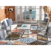 Rocklin 4pc Living Set - Gray/Beige/Navy - Safavieh