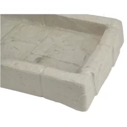 Suncast SB24 Decorative Rain Gutter Downspout Garden Splash Block, Light Taupe