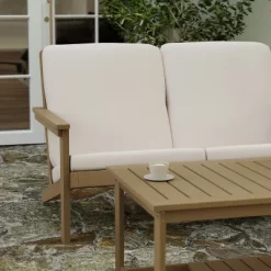 Merrick Lane All-Weather Poly Resin Wood Adirondack Style Deep Seat Patio Loveseat With Cushions 15 Merrick Lane All-Weather Poly Resin Wood Adirondack Style Deep Seat Patio Loveseat With Cushions -Outdoor Garden GUEST e057ef8c 4a3d 4690 a096 948184c56392