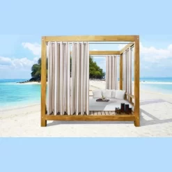 Commonwealth Seascapes Stripes Light Filtering Satiny Look Provide Privacy Grommet Outdoor Panel Pair Linen 7 Commonwealth Seascapes Stripes Light Filtering Satiny Look Provide Privacy Grommet Outdoor Panel Pair Linen -Outdoor Garden GUEST e2ec9af7 21da 4c59 aad8 1673bbaae650