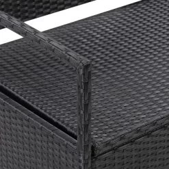 Parksville Patio Storage Bench - Black - CorLiving -Outdoor Garden GUEST e3d2e1b9 76eb 45c6 ba5c b5c08a3376a6