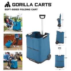 Gorilla Carts Collapsible Soft-Sided Folding Cart -Outdoor Garden GUEST e3e2f876 6baf 425a 8bd5 de4432b3b0b6