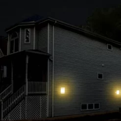 LED Solar Half Moon Wall Light - Techko Maid -Outdoor Garden GUEST e4570847 aeb1 48bc ad65 631e223e90cc