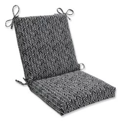 Outdoor/Indoor Herringbone Squared Corners Chair Cushion - Pillow Perfect 8 Outdoor/Indoor Herringbone Squared Corners Chair Cushion - Pillow Perfect -Outdoor Garden GUEST e4c17aa4 8c49 4fbb b5f3 a1e6f5b51d29