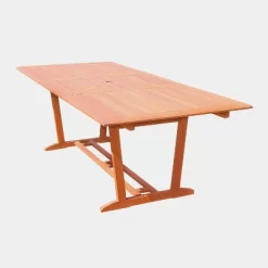 Malibu 7pc Wood Extendable Outdoor Patio Dining Set - Tan - Vifah -Outdoor Garden GUEST e5b84326 2816 4381 9d3d 5b85a72225e3