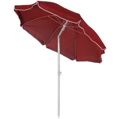 Sunnydaze Decor Sunnydaze Outdoor Travel Portable Beach Umbrella With Tilt Function And Push Open/Close Button - 5' -Outdoor Garden GUEST e5dea80f 19ce 420b 9395 db064c187496