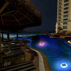 Solar LED Pool Lights Red/Blue/Green - Techko Maid -Outdoor Garden GUEST e6ac0362 6797 4db2 ae16 d85caba5823b