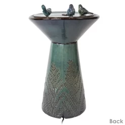 Sunnydaze Decor Sunnydaze Gathering Birds Ceramic Outdoor Fountain With LED Lights -Outdoor Garden GUEST e847b52c 0f10 4c7f b1d8 e6a2fc332b26
