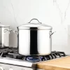 Farberware Classic Series 16qt Stainless Steel Induction Large Stockpot With Lid Silver