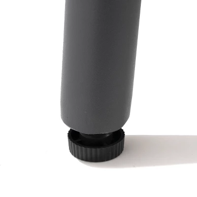 Outdoor Aluminum Rectangular Dining Table With Faux Wood Top - Gray - Crestlive Products 3 Outdoor Aluminum Rectangular Dining Table With Faux Wood Top - Gray - Crestlive Products - Image 3