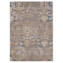 Selkirk Washable Outdoor Rug Navy/Sand - Linon -Outdoor Garden GUEST eb74cd90 178b 407c a99f b3568285389b
